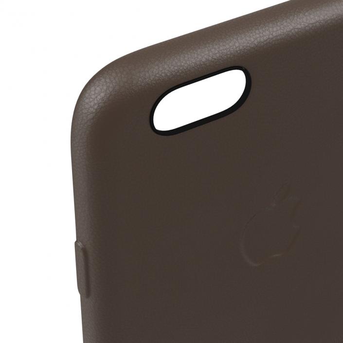 iPhone 6 Leather Case Brown 3D