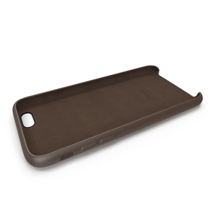 iPhone 6 Leather Case Brown 3D