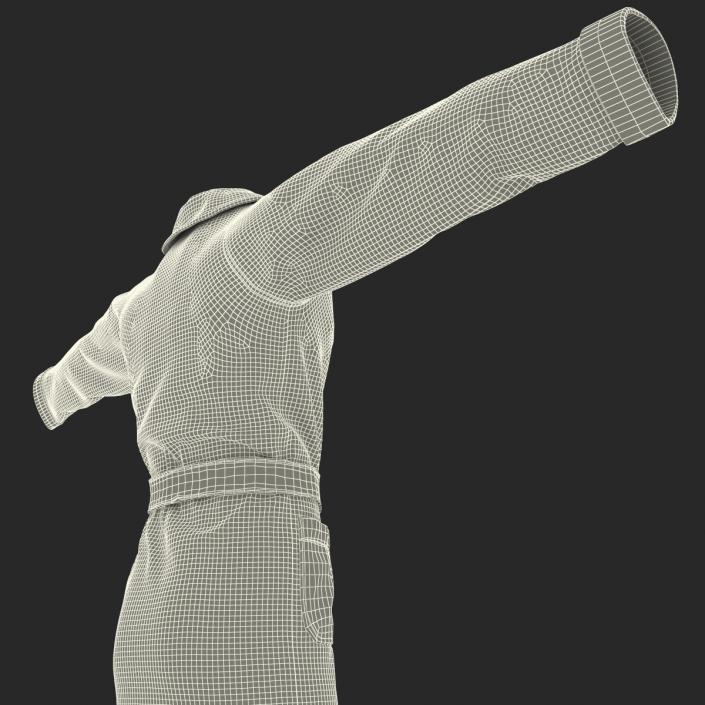 3D model Bathrobe T-Pose