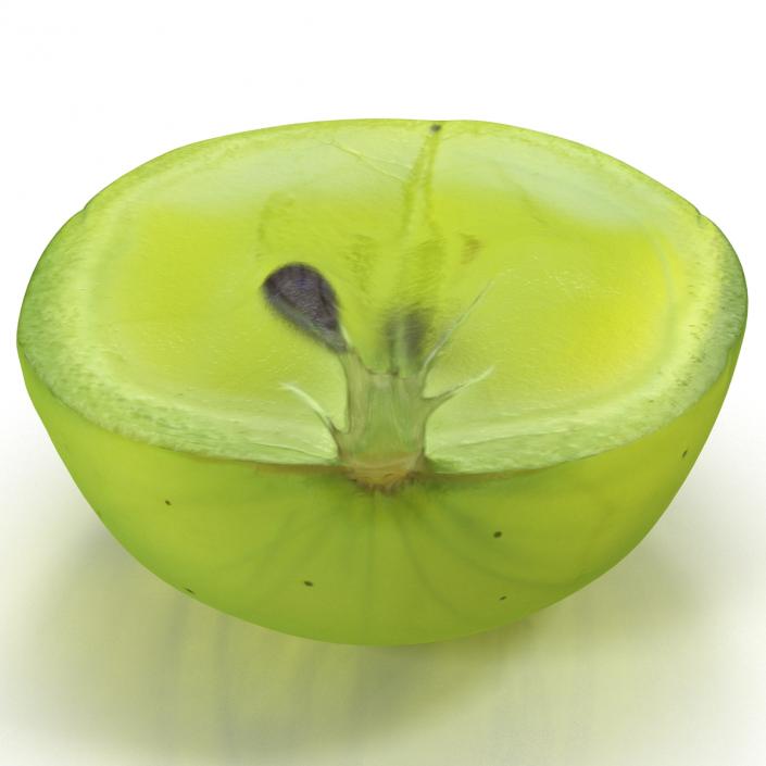 Green Grape Cross Section 2 3D