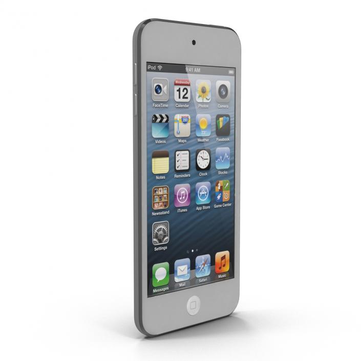 iPod Touch Silver 3D