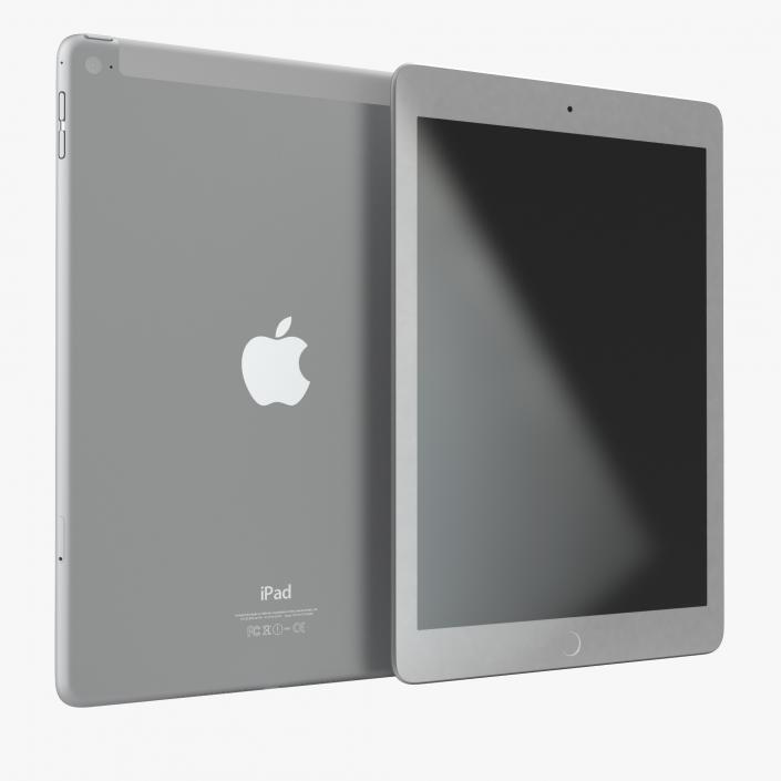 3D model iPad Air 2 3G Silver