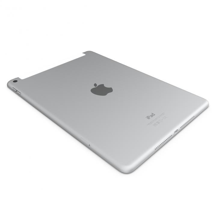 iPad Air 2 3G Silver 2 3D