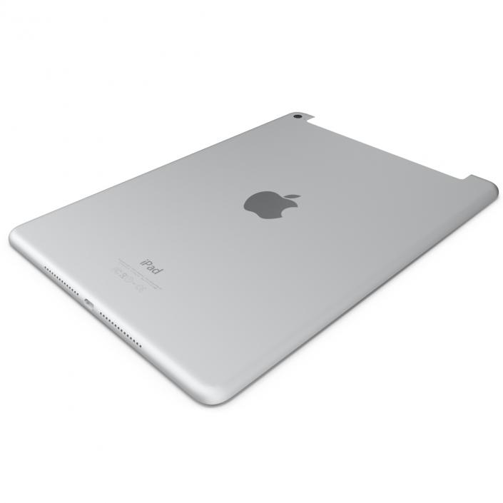 iPad Air 2 3G Silver 2 3D