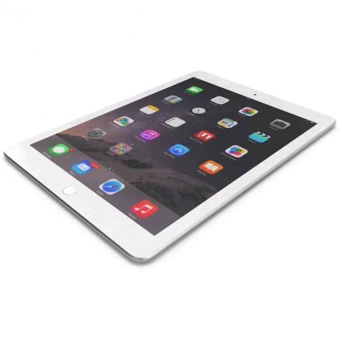 iPad Air 2 3G Silver 2 3D