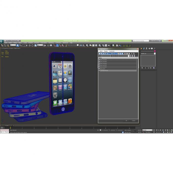 iPod Touch 3D Models Set 3D model