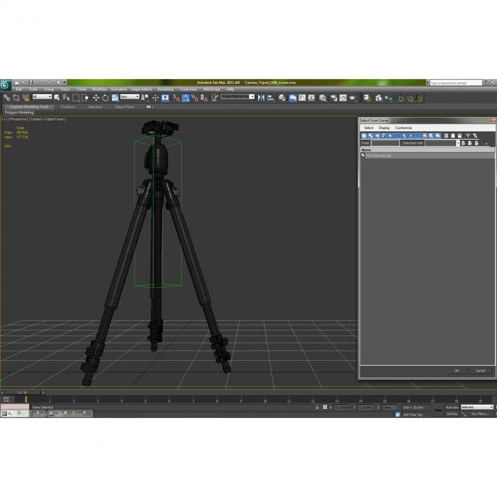 3D Camera Tripod model