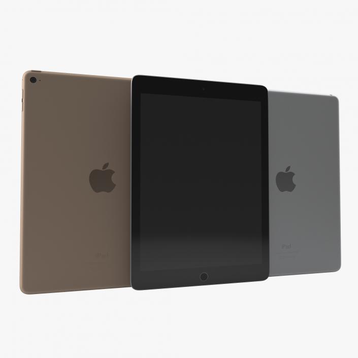 iPad Air 2 3D Models Set 3D model