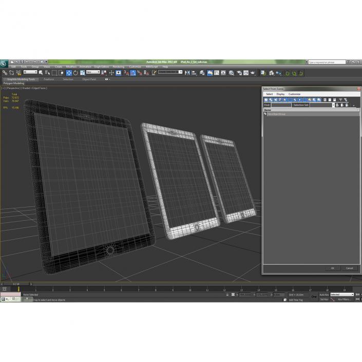 iPad Air 2 3D Models Set 3D model