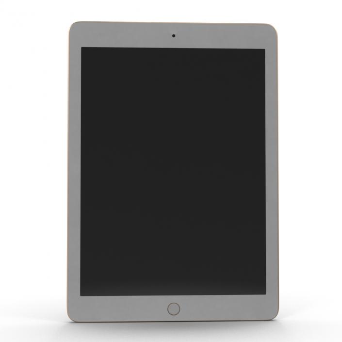 3D model iPad Air 2 Gold