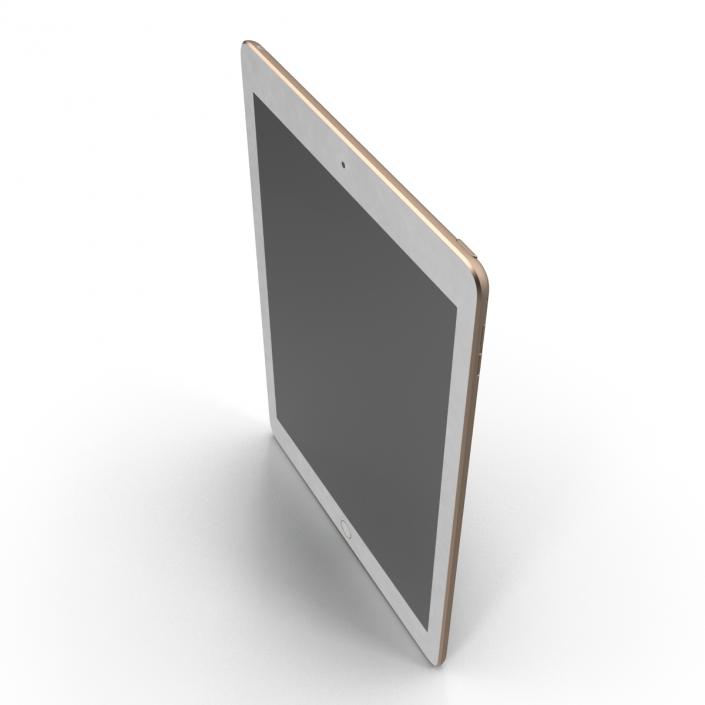 3D model iPad Air 2 Gold