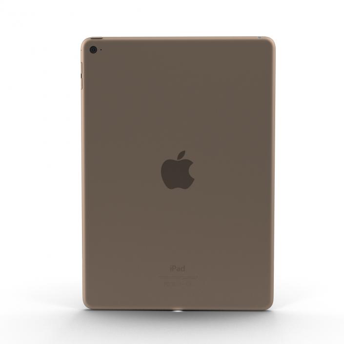 3D model iPad Air 2 Gold