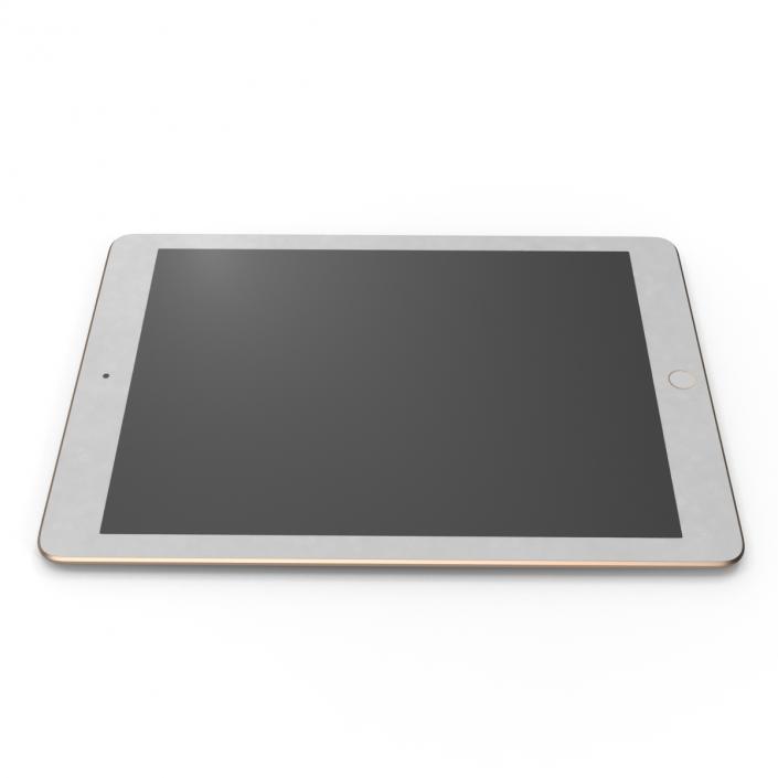 3D model iPad Air 2 Gold