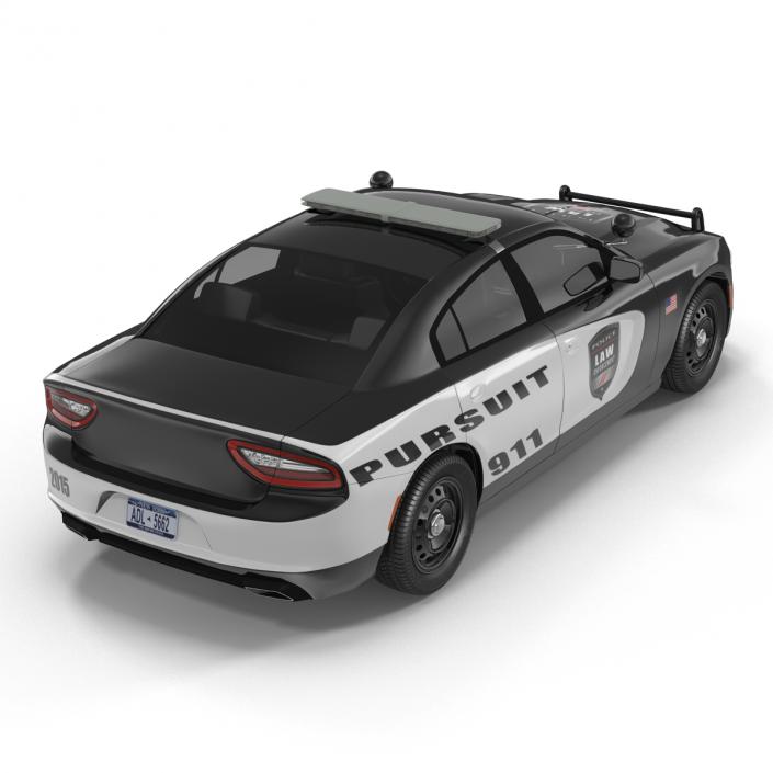 3D model Generic Police Car Rigged