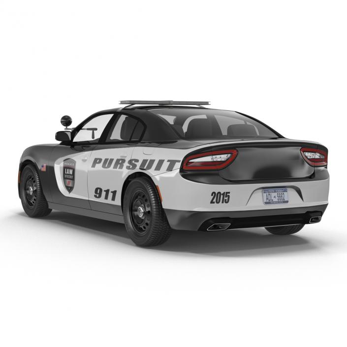 3D model Generic Police Car Rigged