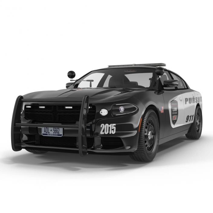 3D model Generic Police Car Rigged