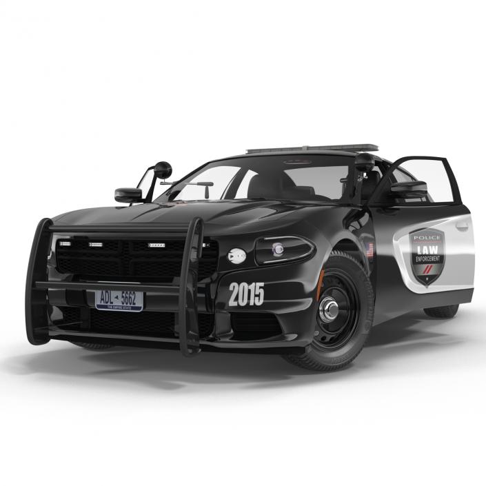 3D model Generic Police Car Rigged