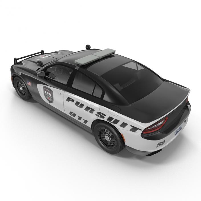 3D model Generic Police Car Rigged