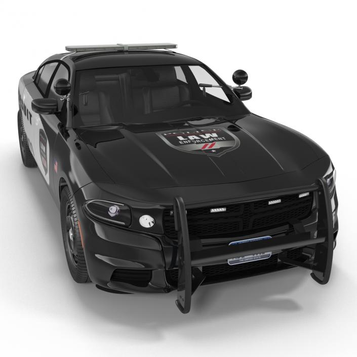 3D model Generic Police Car Rigged