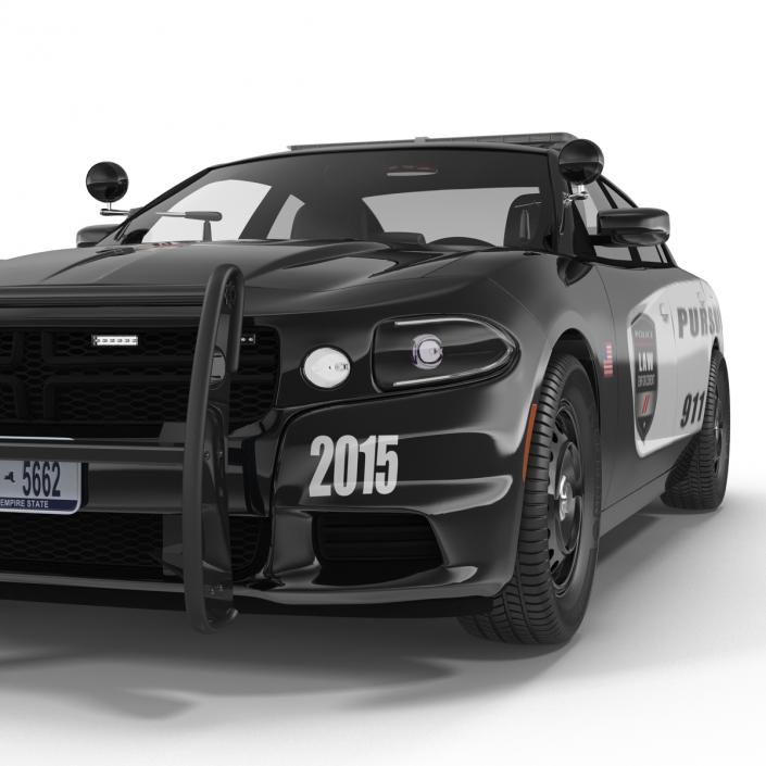 3D model Generic Police Car Rigged