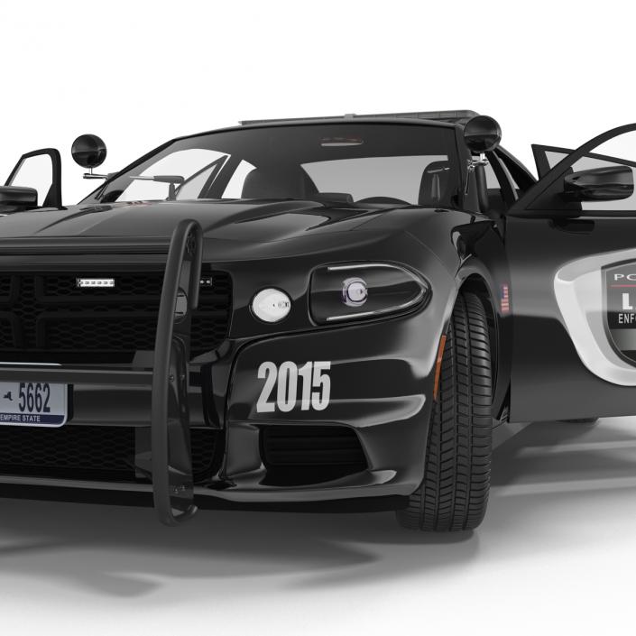 3D model Generic Police Car Rigged