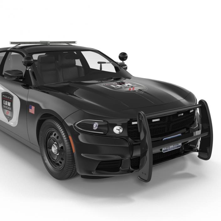 3D model Generic Police Car Rigged