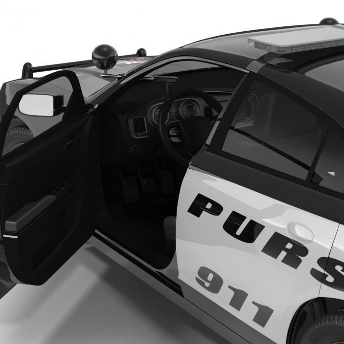 3D model Generic Police Car Rigged