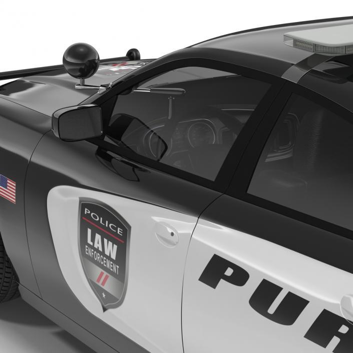 3D model Generic Police Car Rigged