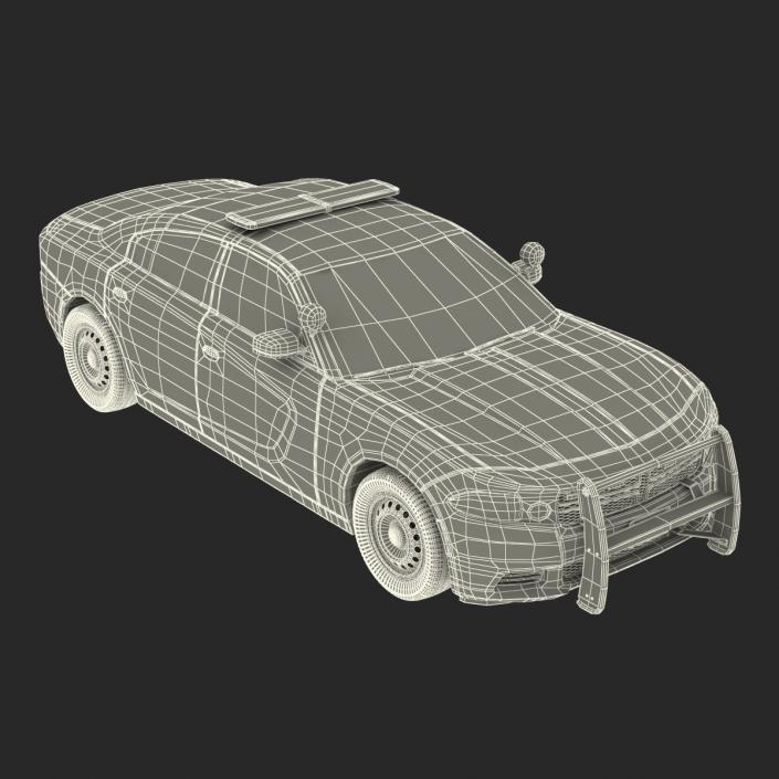 3D model Generic Police Car Rigged