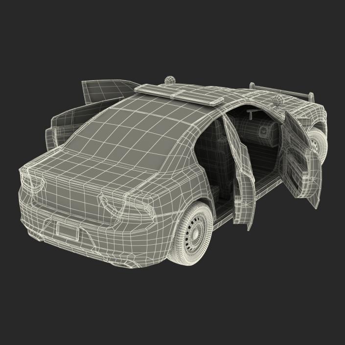3D model Generic Police Car Rigged