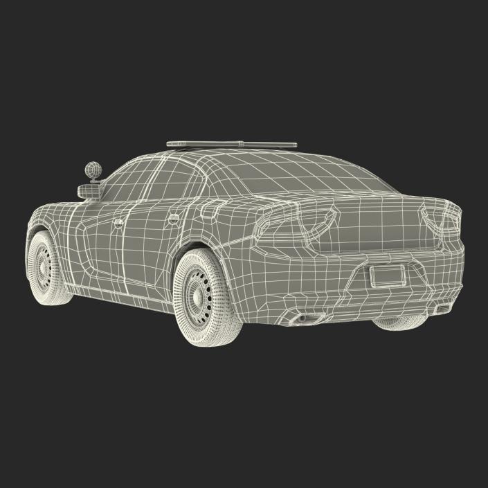 3D model Generic Police Car Rigged