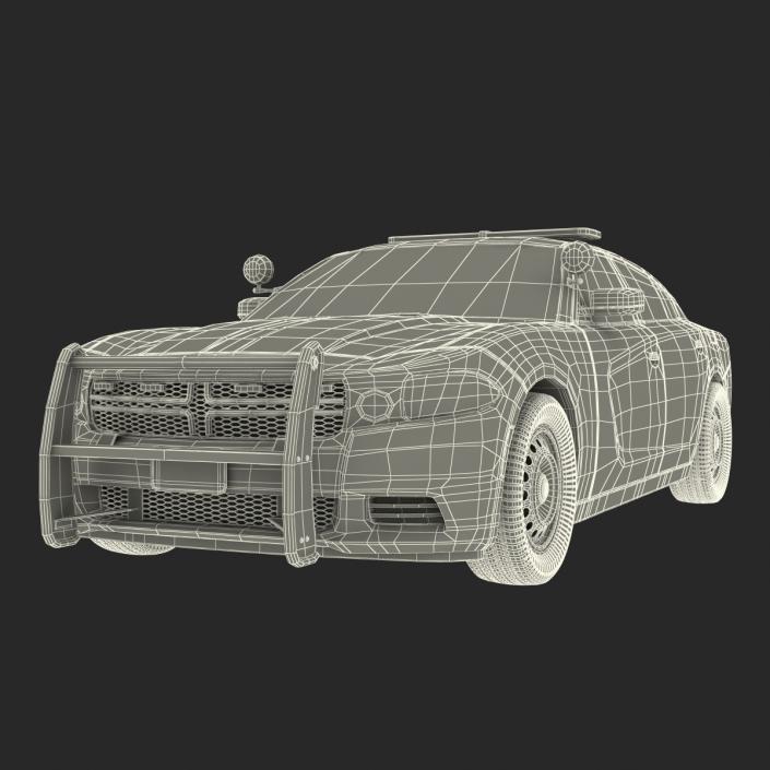 3D model Generic Police Car Rigged