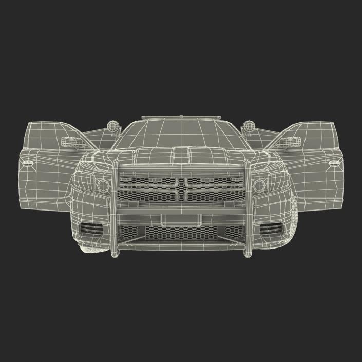 3D model Generic Police Car Rigged