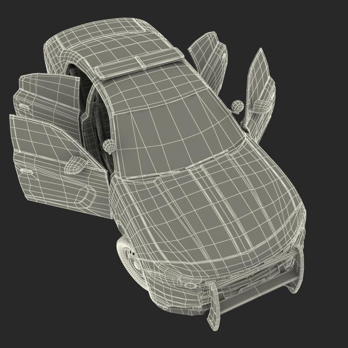 3D model Generic Police Car Rigged