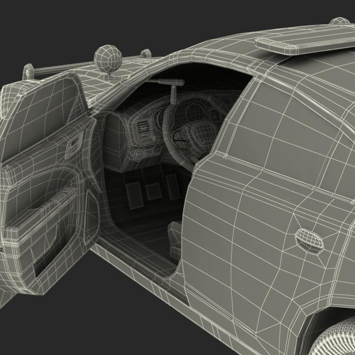 3D model Generic Police Car Rigged