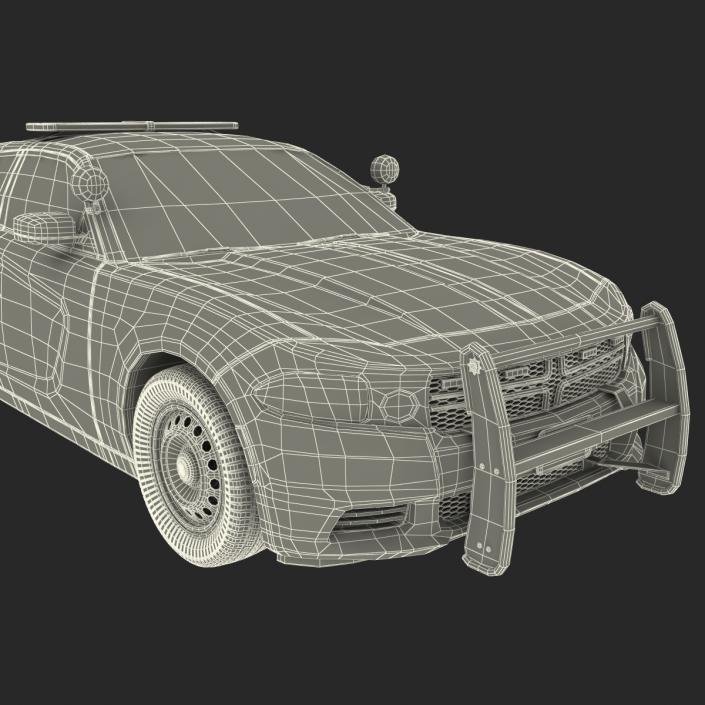 3D model Generic Police Car Rigged