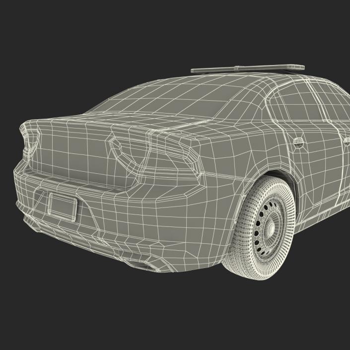 3D model Generic Police Car Rigged