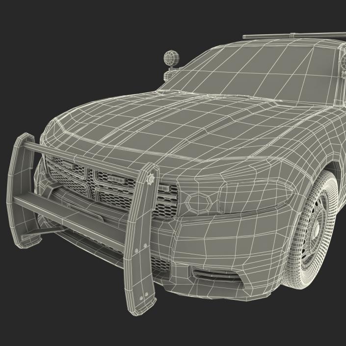 3D model Generic Police Car Rigged