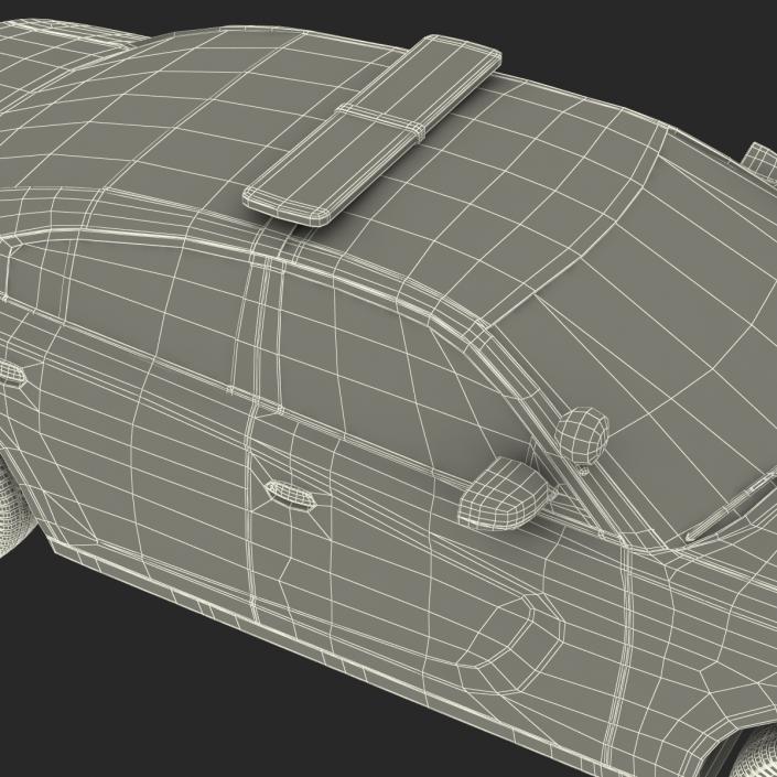 3D model Generic Police Car Rigged