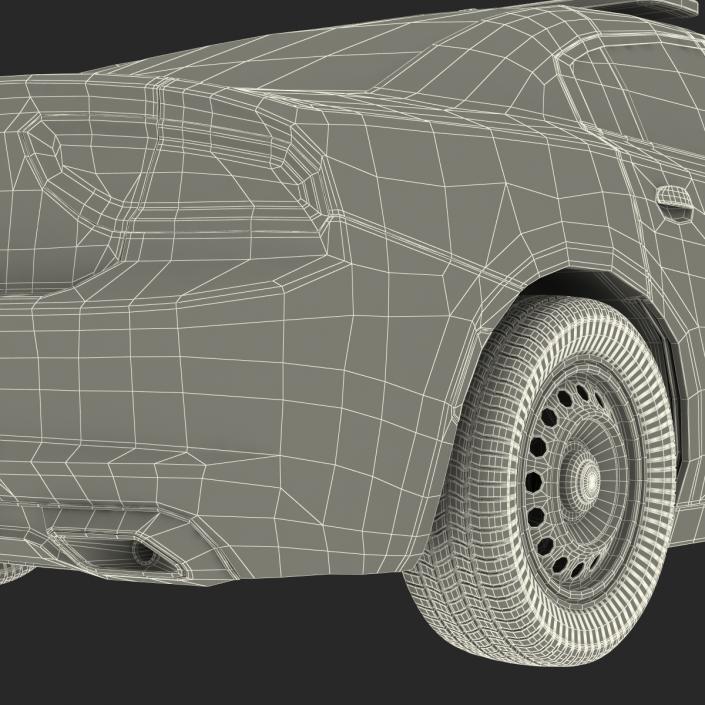 3D model Generic Police Car Rigged