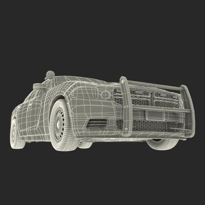 3D Generic Police Car model