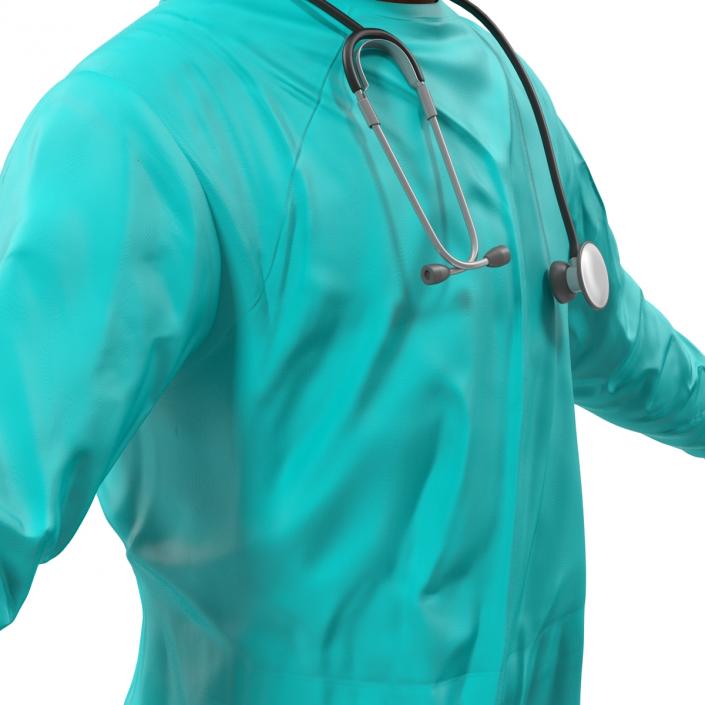 Male African American Surgeon 3D model