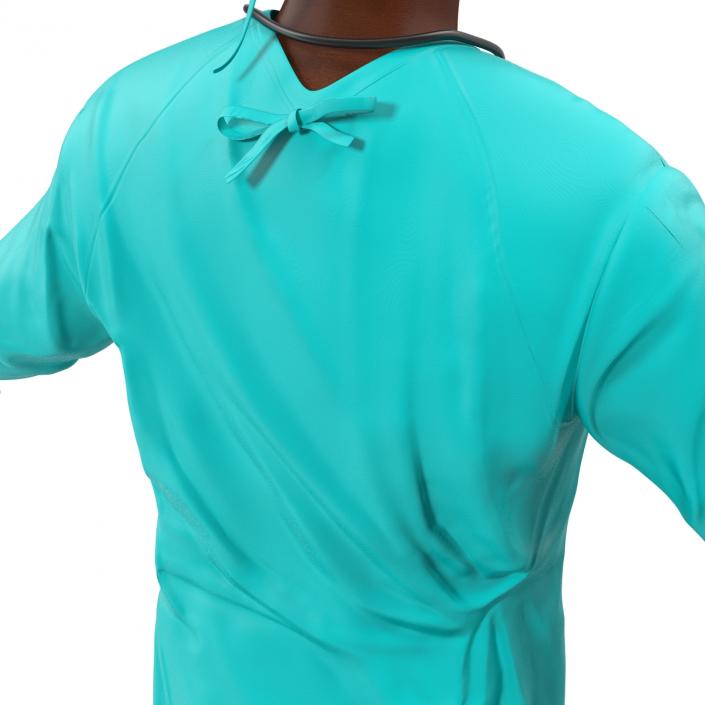 Male African American Surgeon 3D model