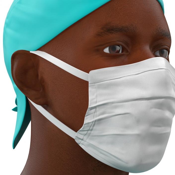 Male African American Surgeon 3D model