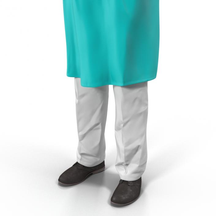 Male African American Surgeon 3D model