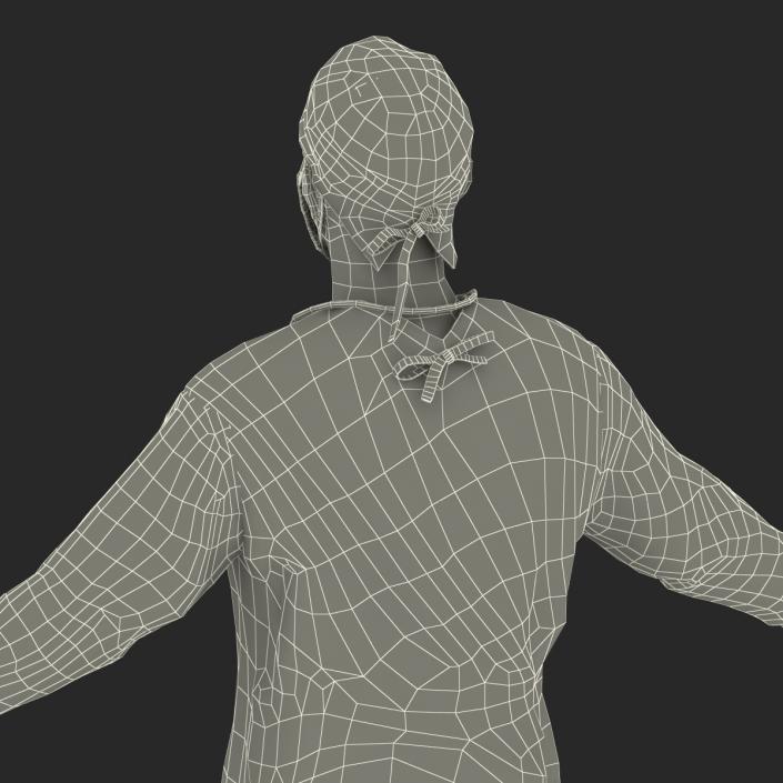 3D Male African American Surgeon 2 Rigged model