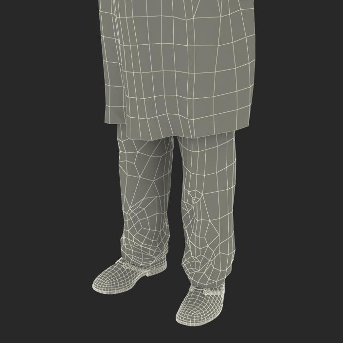 3D Male African American Surgeon 2 Rigged model