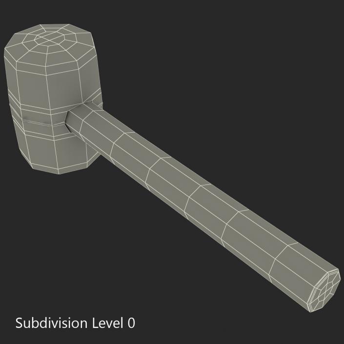 3D Rubber Mallet model