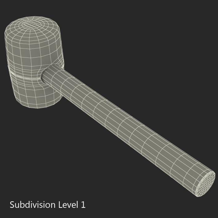 3D Rubber Mallet model