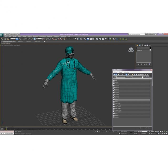 3D Surgeon Dress model